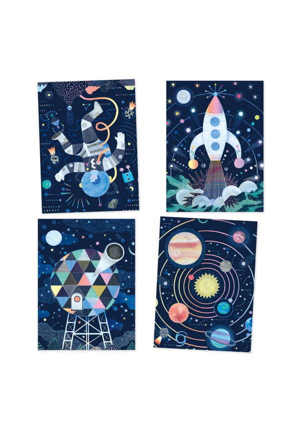 Cuadros para rascar Misión Cosmica DJECO