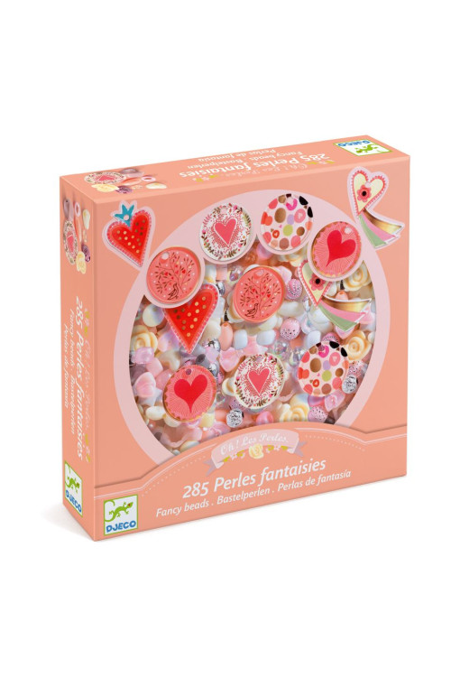 Perlas abalorios corazones DJECO