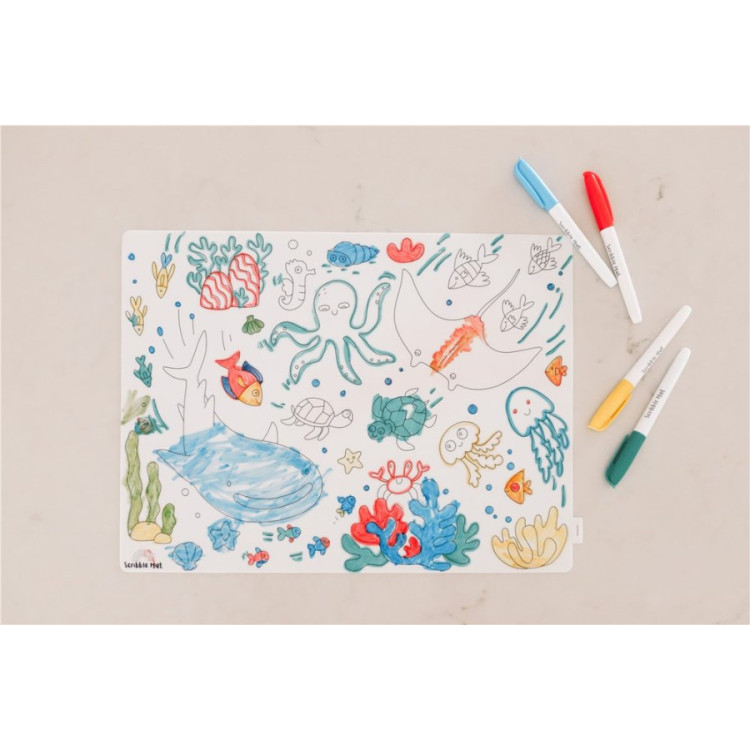 Scribble Mat  Bajo el Mar 4 rotul.