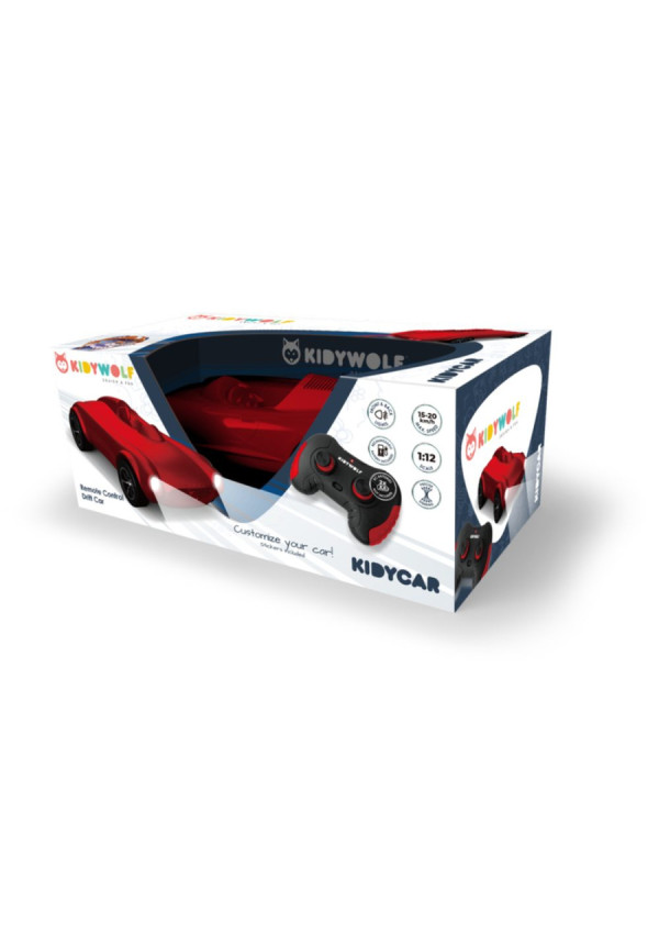 KIDYCAR coche radiocontrol rojo KIDYWOLF