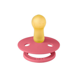 2 Chupetes BIBS Colour Round Dusty Pink/Coral BIBS