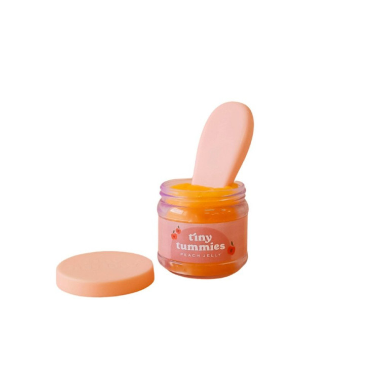 Potito y Cuchara para muñecos gelatina de melocoton  TINY HARLOW