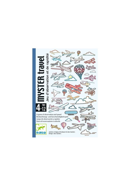  Myster Travel Juego de Cartas DJECO