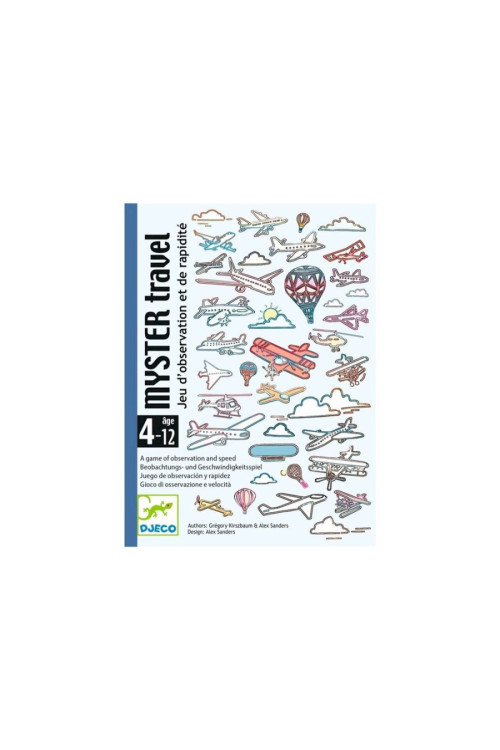  Myster Travel Juego de Cartas DJECO