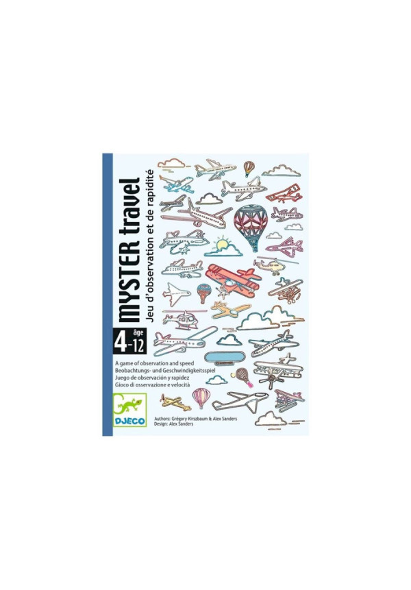  Myster Travel Juego de Cartas DJECO