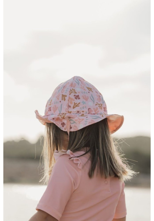 Gorro reversible ocean dreams pink LITTLE DUTCH