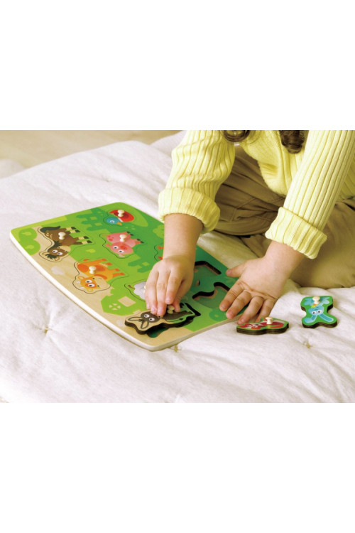 Puzzle de la Granja con Pinzas HAPE