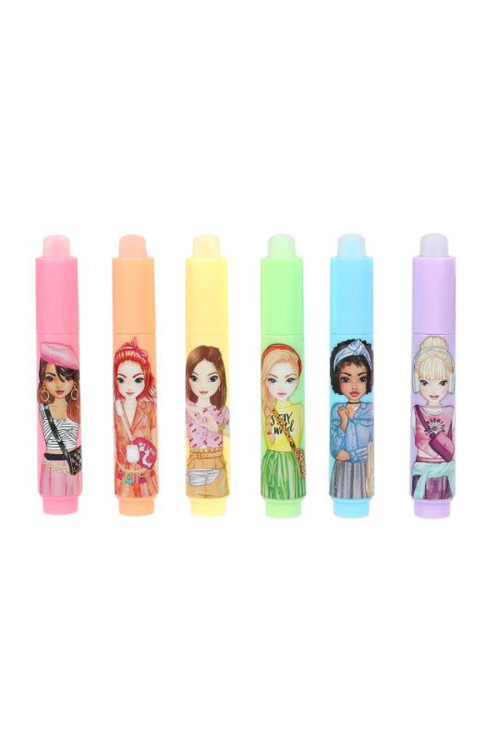 Rotuladores mini fluorescentes borrables Top Model BY DEPESCHE