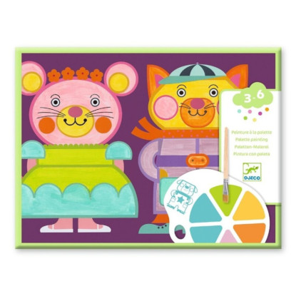 Pintura con paleta Los mofletudos DJECO