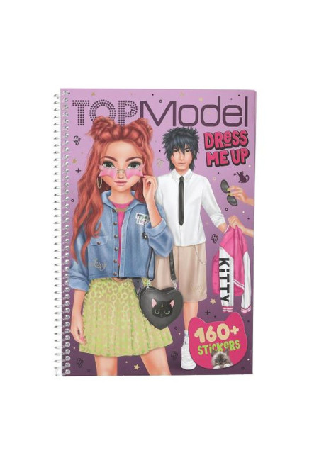 Pegatinas Dress me up Kitty Top Model BY DEPESCHE