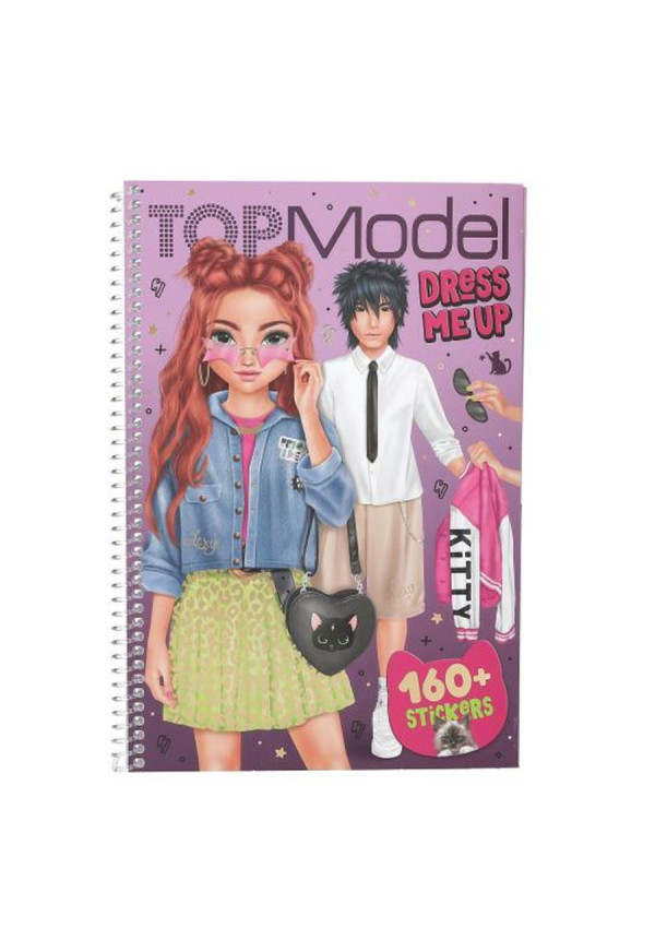 Pegatinas Dress me up Kitty Top Model BY DEPESCHE