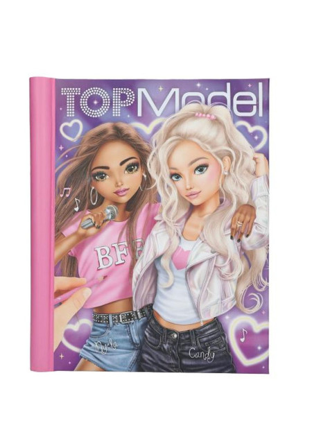 Libro para colorear con LED y sonido MY BFF Top Model BY DEPESCHE