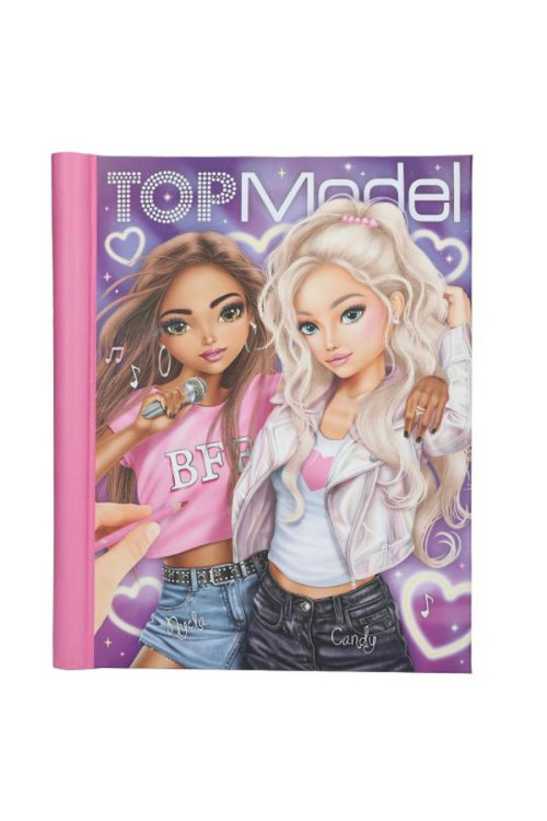 Libro para colorear con LED y sonido MY BFF Top Model BY DEPESCHE