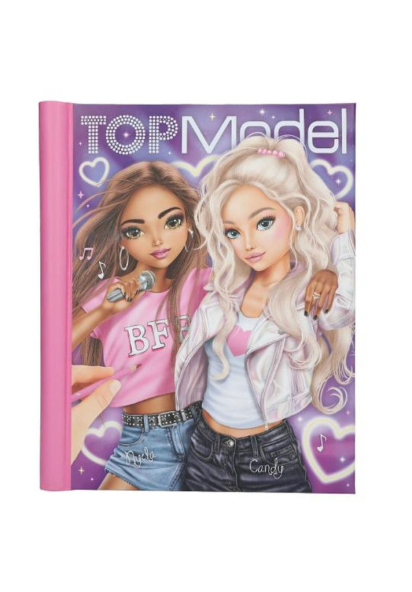Libro para colorear con LED y sonido MY BFF Top Model BY DEPESCHE