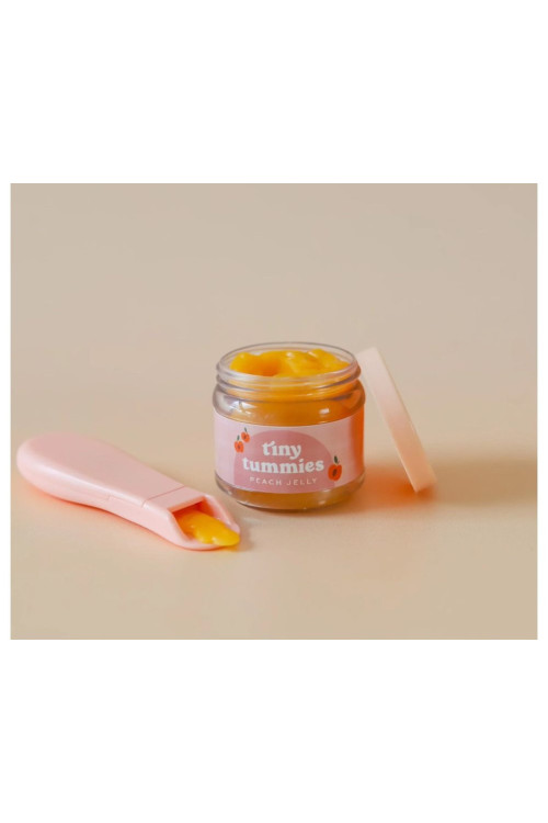 Potito y Cuchara para muñecos gelatina de melocoton  TINY HARLOW