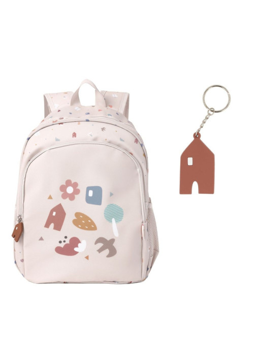 Mochila Mediana Geometric Nature + Llavero TUTETE