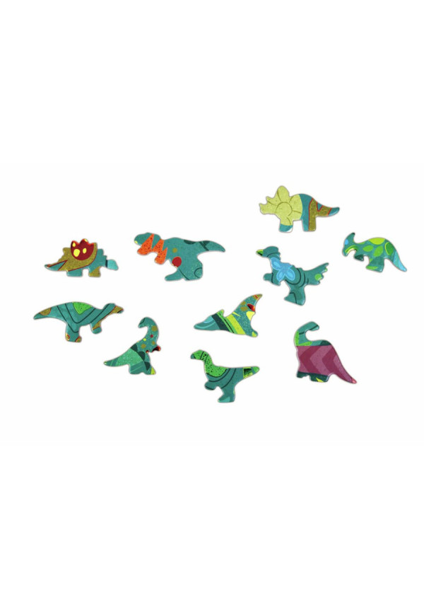 Puzzle de Suelo Brillante de Dinosaurios - 200 pzs HAPE