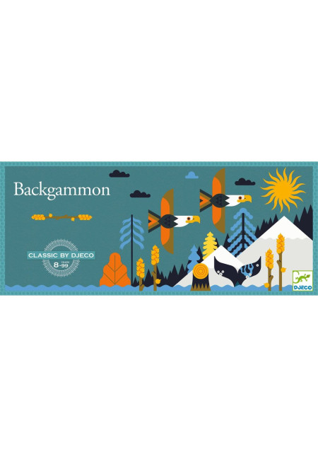 Juego clasico Backgammon DJECO