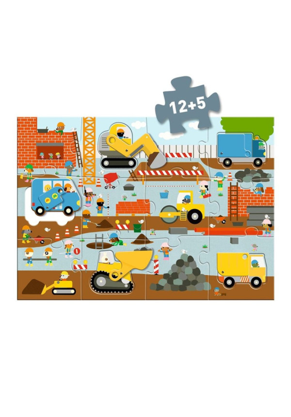 Puzzle Gigante Sitio de construcción DJECO
