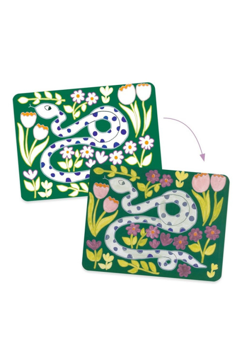 Pintura con paleta Los animales salvajes DJECO