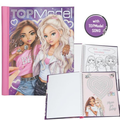 Libro para colorear con LED y sonido MY BFF Top Model BY DEPESCHE