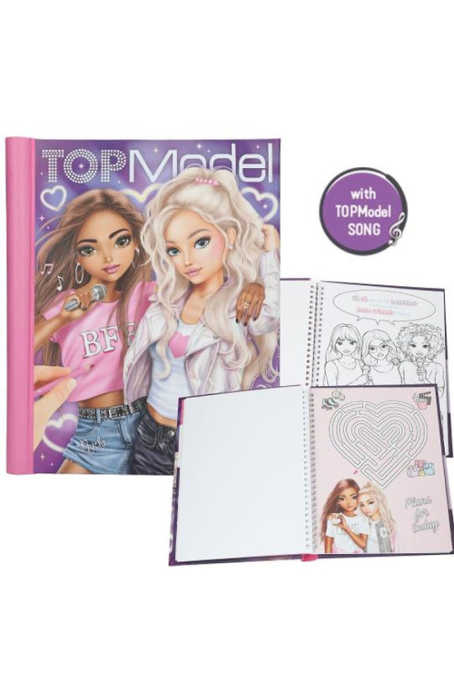 Libro para colorear con LED y sonido MY BFF Top Model BY DEPESCHE
