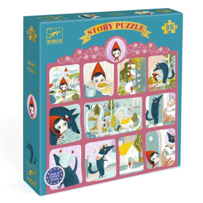 Puzzle Cuentos Caperucita Roja DJECO