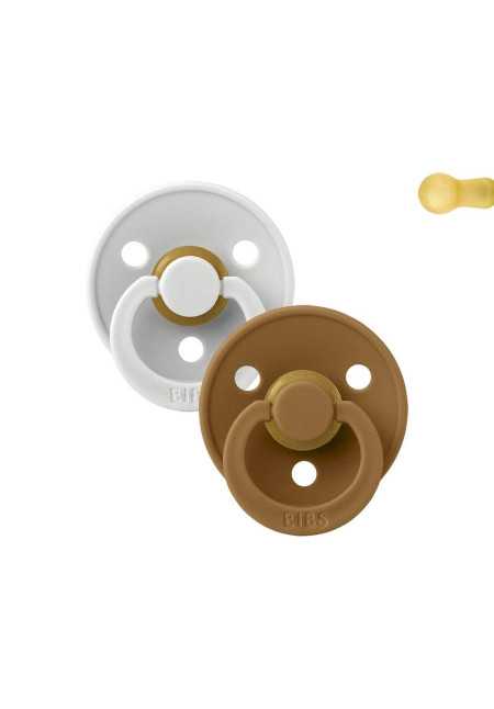 2 Chupetes BIBS haze/caramel