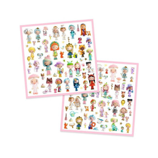 Pegatinas Metalizadas El Pequeño Mundo de las Tinyly DJECO