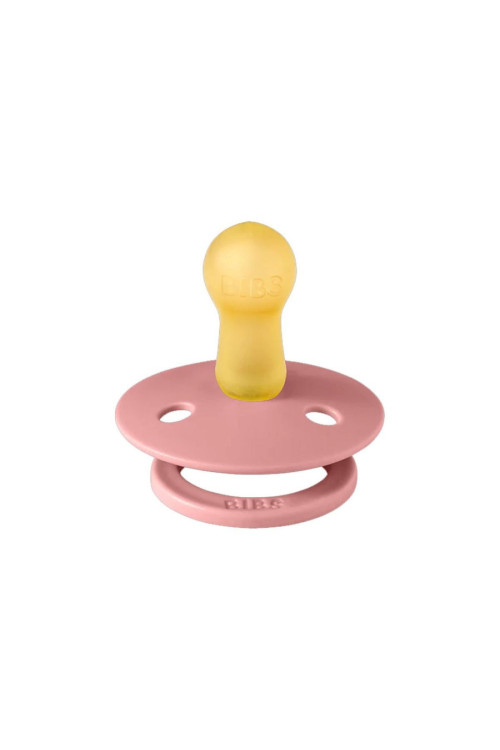 2 Chupetes BIBS Colour Round Dusty Pink/Coral BIBS