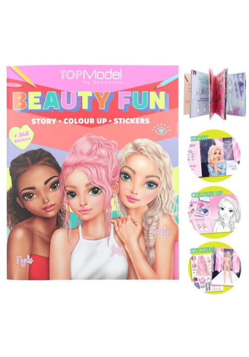 Libro para colorear Beauty fun Top Model BY DEPESCHE