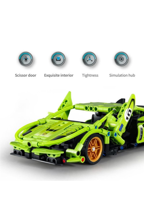  Coche de carreras verde - 457pzas. IMMASTER