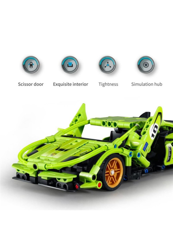  Coche de carreras verde - 457pzas. IMMASTER