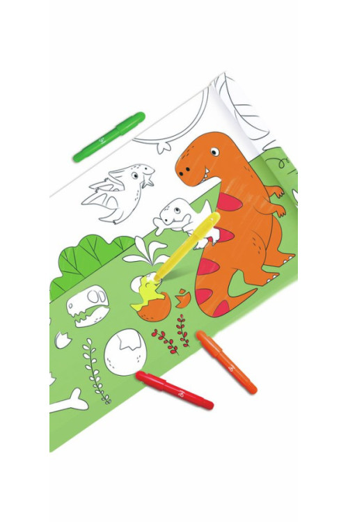 Rollo de Papel para Garabatos de Dinosaurios