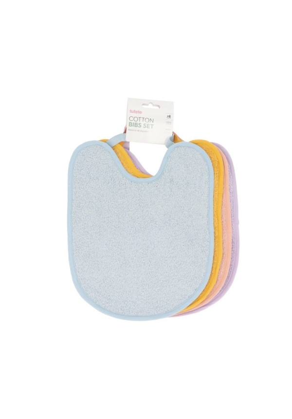 Pack 4 Baberos Rizo Blue/Mustard/Rosa/Malva TUTETE