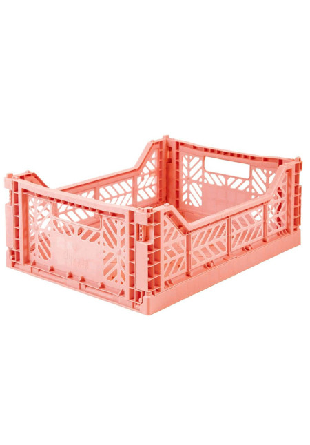Caja plegable mediana salmon LILLEMOR