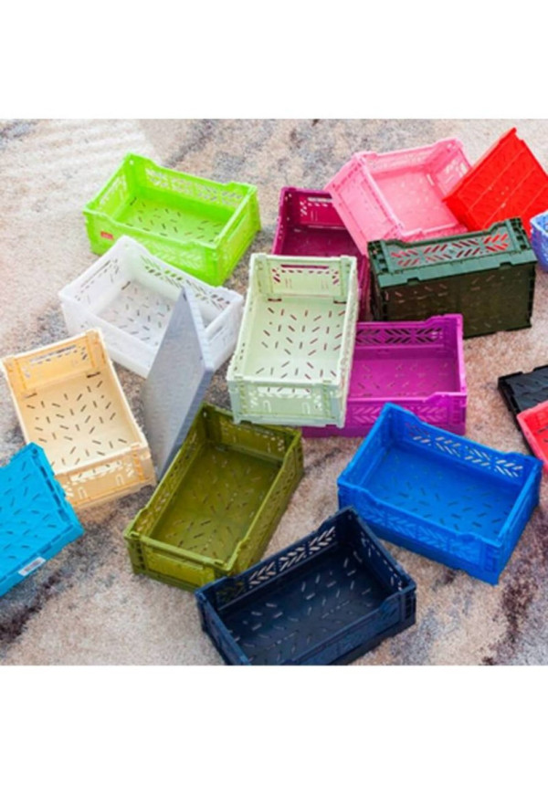 Caja plegable pequeña amarillo LILLEMOR