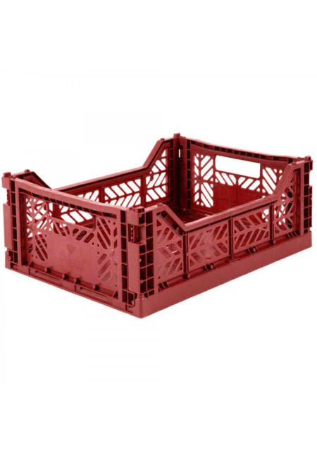Caja plegable mediana rojo vino LILLEMOR