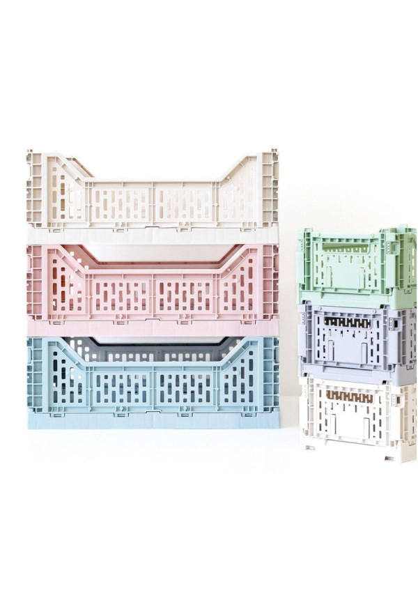 Caja plegable mediana Old Rose MONNEKA
