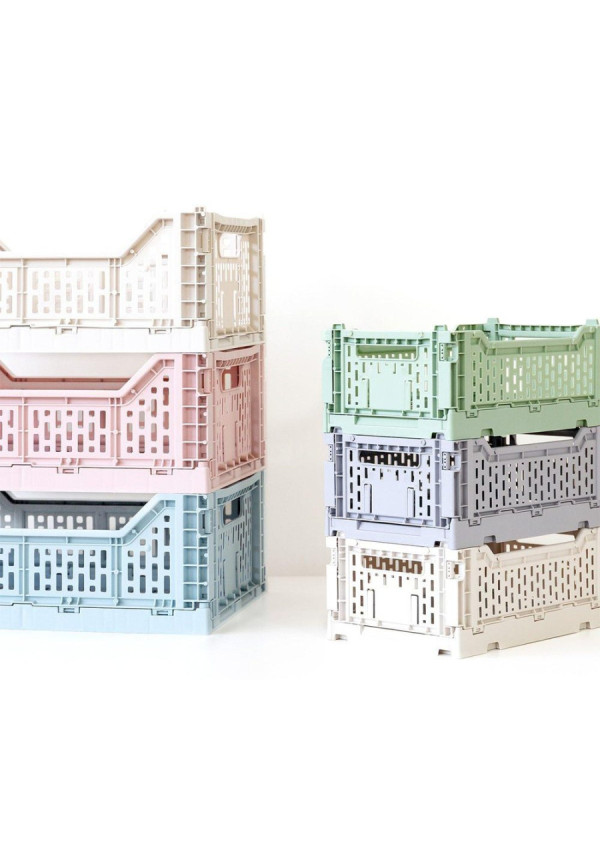 Caja plegable mediana Old Rose MONNEKA