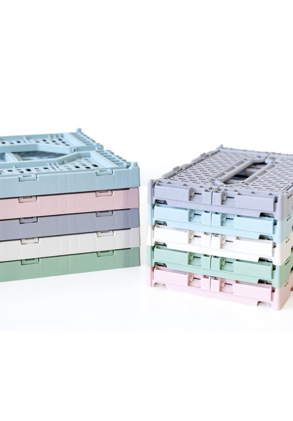 Caja plegable mediana Old Rose MONNEKA