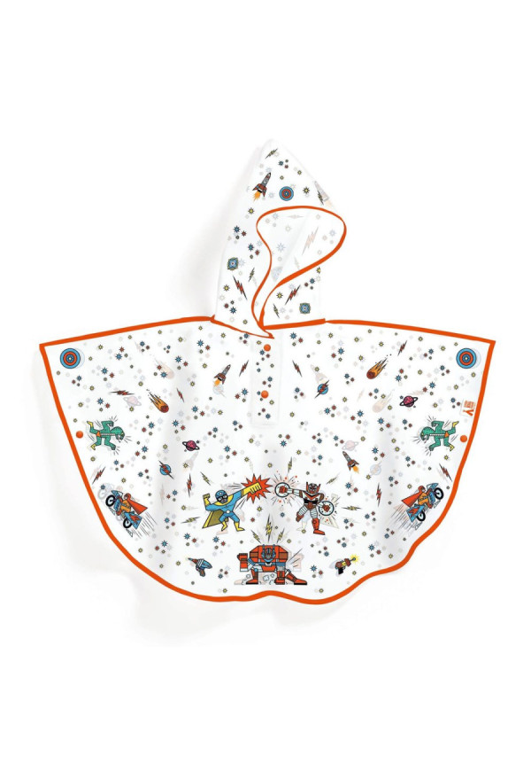 Poncho de lluvia superhéroe DJECO