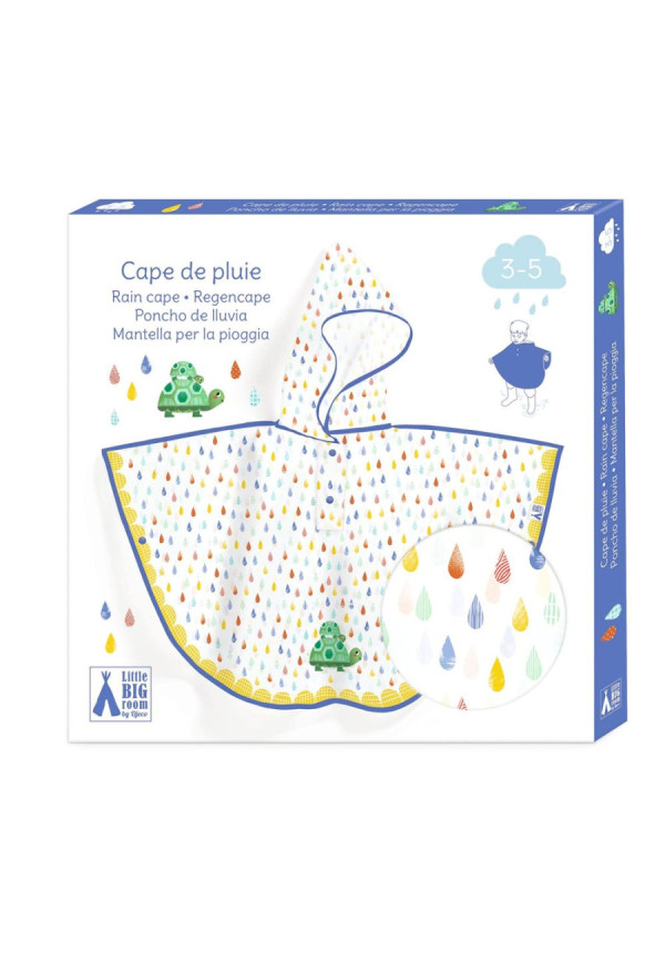 Poncho de lluvia tortuga DJECO