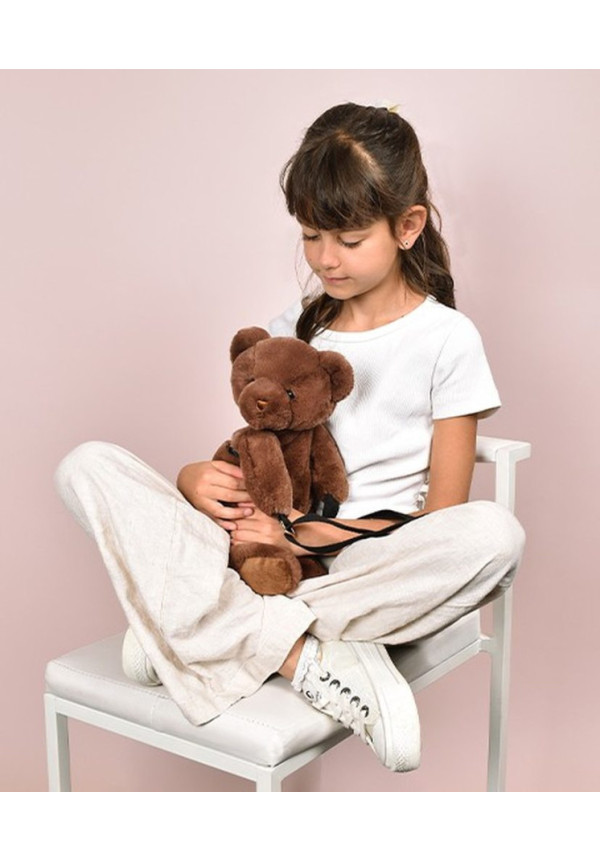  Bolsito oso marrón glacé 30 cm DOUDOU ET COMPAGNIE