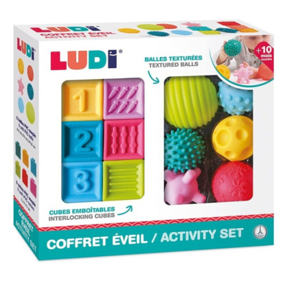 Conjunto 6 bolas 6 cubos LUDI