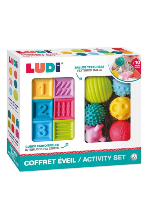 Conjunto 6 bolas 6 cubos LUDI