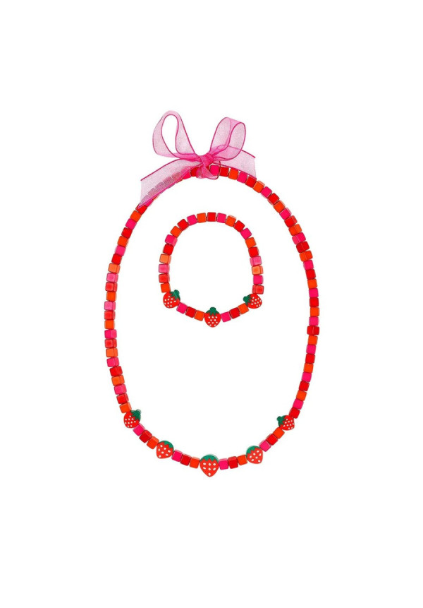 Collar y brazalete Anje fresas SOUZA