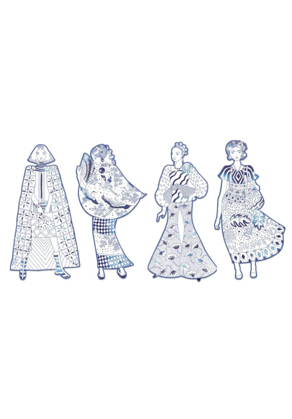 Figuras para colorear Laura & sus amigas DJECO