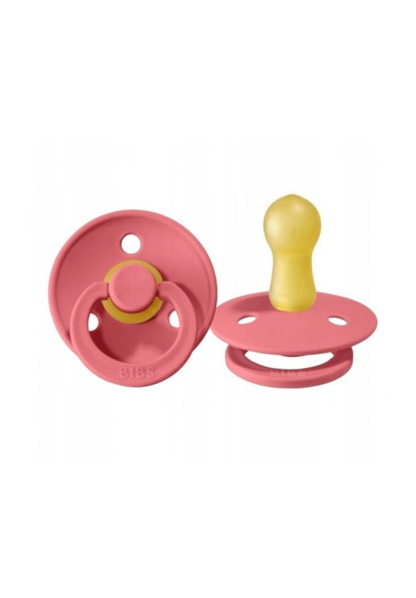 2 Chupetes BIBS Coral / Ruby