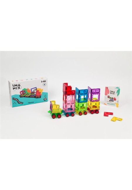 Imanix Tren con vagones 38 piezas BRAINTOYS Imanix Tren con vagones 38 piezas BRAINTOYS